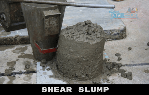 shear slump slump test procedure