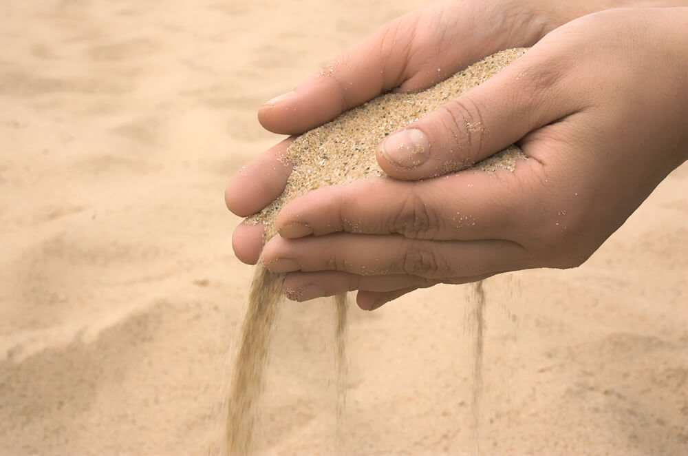 how to check quality of sand on site