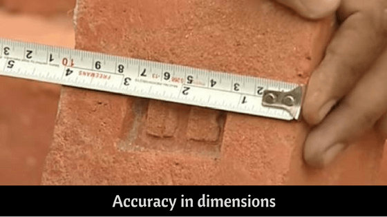 Accurate dimension to check quality of bricks on site