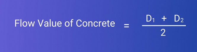 flow value of concrete formula